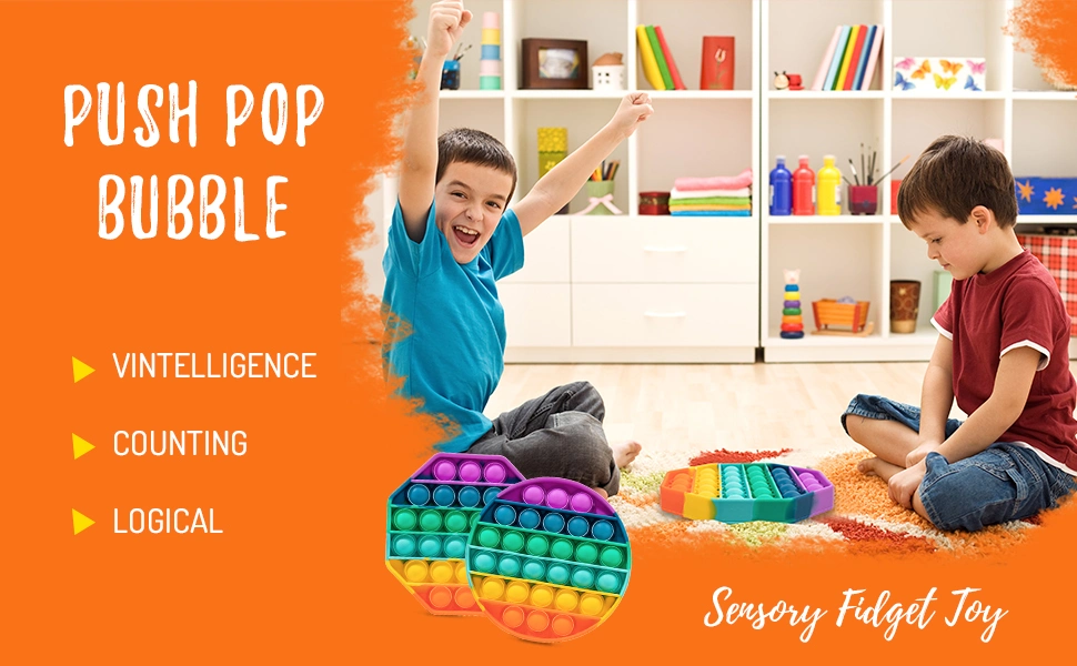 Stress Reliever Pop Bubble It Pop Push Bubble Fidget Sensory Fidget Toys