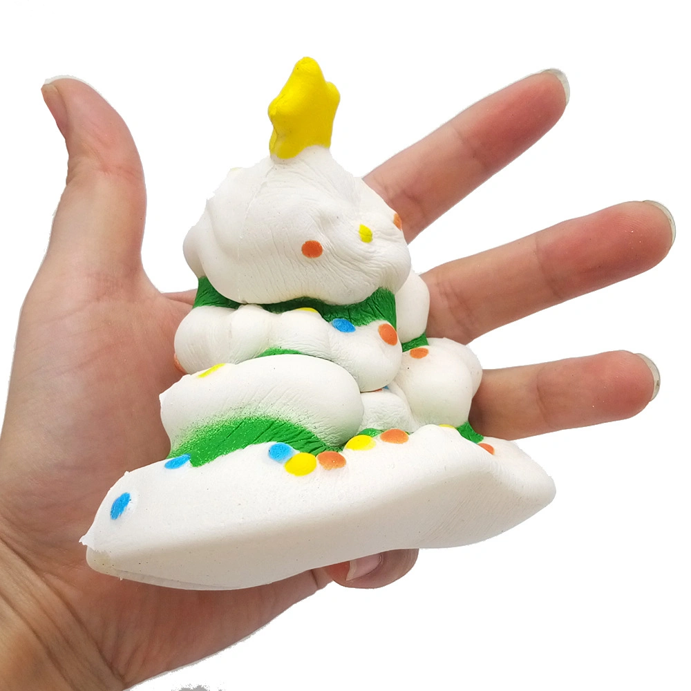 Christmas Tree Slow Rising Squishy Jumbo Toys Squishy Promotional Stress Relief Toy 10cm Cute Christmas Tree Slow Rising Squishy