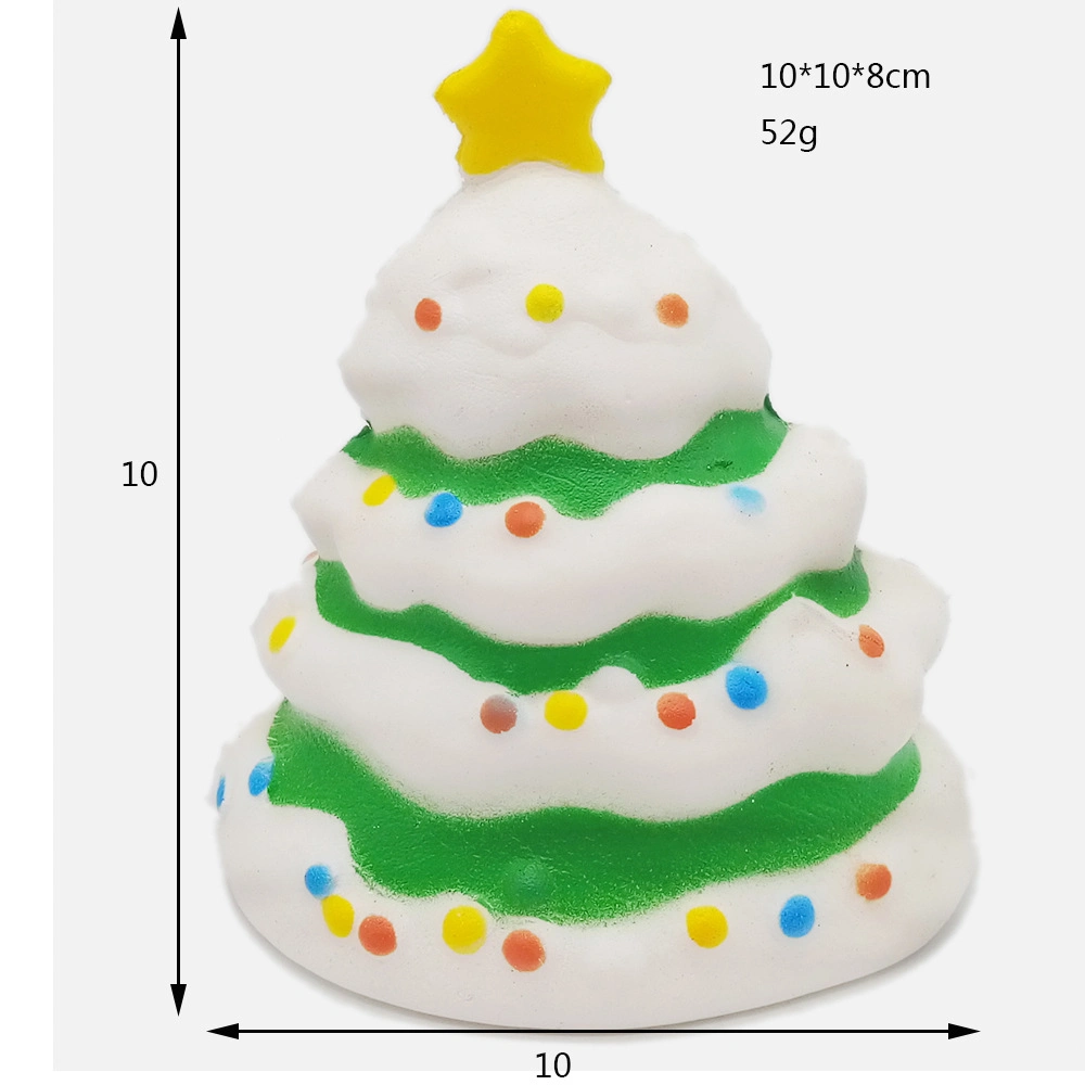 Christmas Tree Slow Rising Squishy Jumbo Toys Squishy Promotional Stress Relief Toy 10cm Cute Christmas Tree Slow Rising Squishy