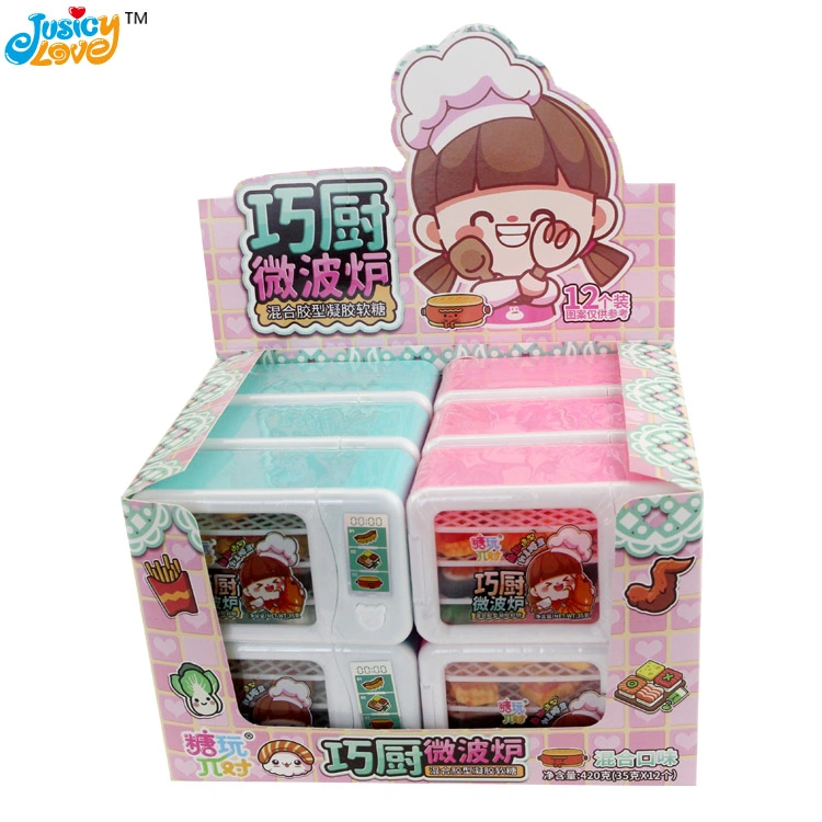 High Quality Novelty Candy Toys Microwave Oven Toy with Gummy Candy